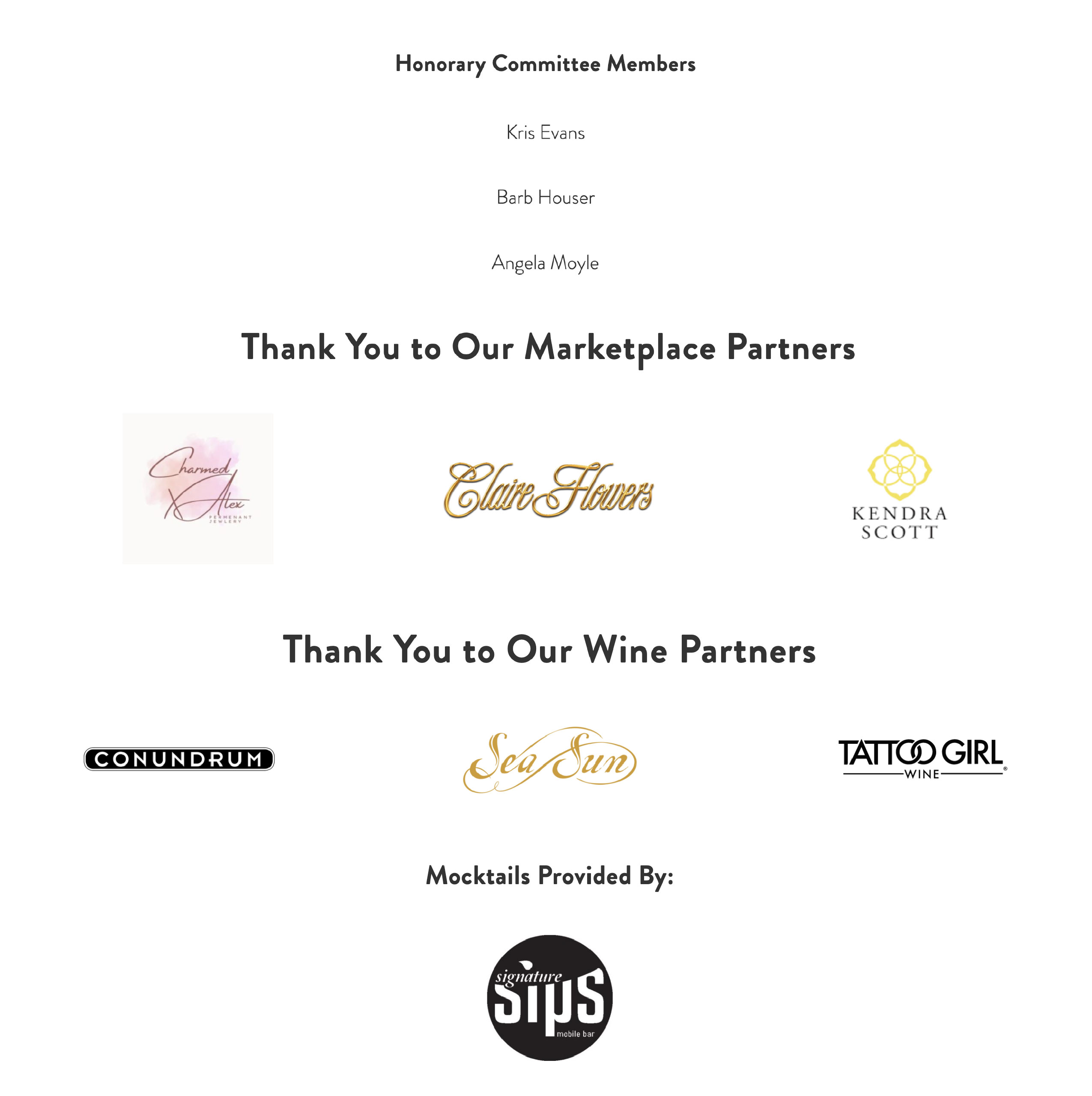 Thank You To Our Partners!